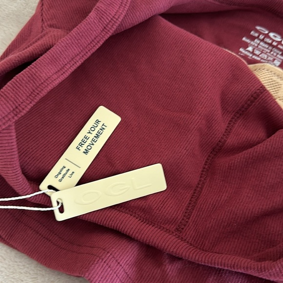 OGL Soft Brushed Ribbed “Brami” Top - Viscose/Spandex - M Ruby BNWT - Picture 6 of 8